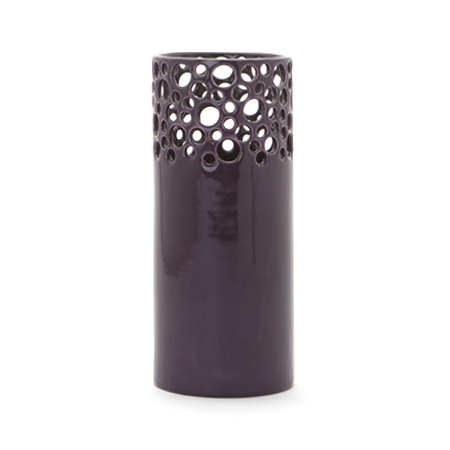 Lawrence McRae Lacey Vase in Eggplant